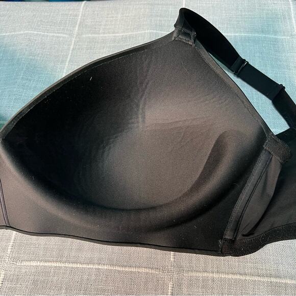 Cacique 40H Bra Lightly Lined T Shirt Bra No Wire Black Wireless Lane Bryant - Picture 11 of 12